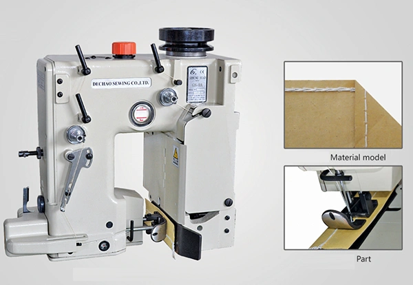 ماكينة خياطة أكياس (نصف أوتوماتيكية)، مع خاصية قص الخيوط 